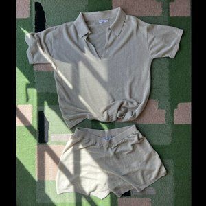 Arcaa Movement  Lyra Short & Porter Shirt in Milky Sage